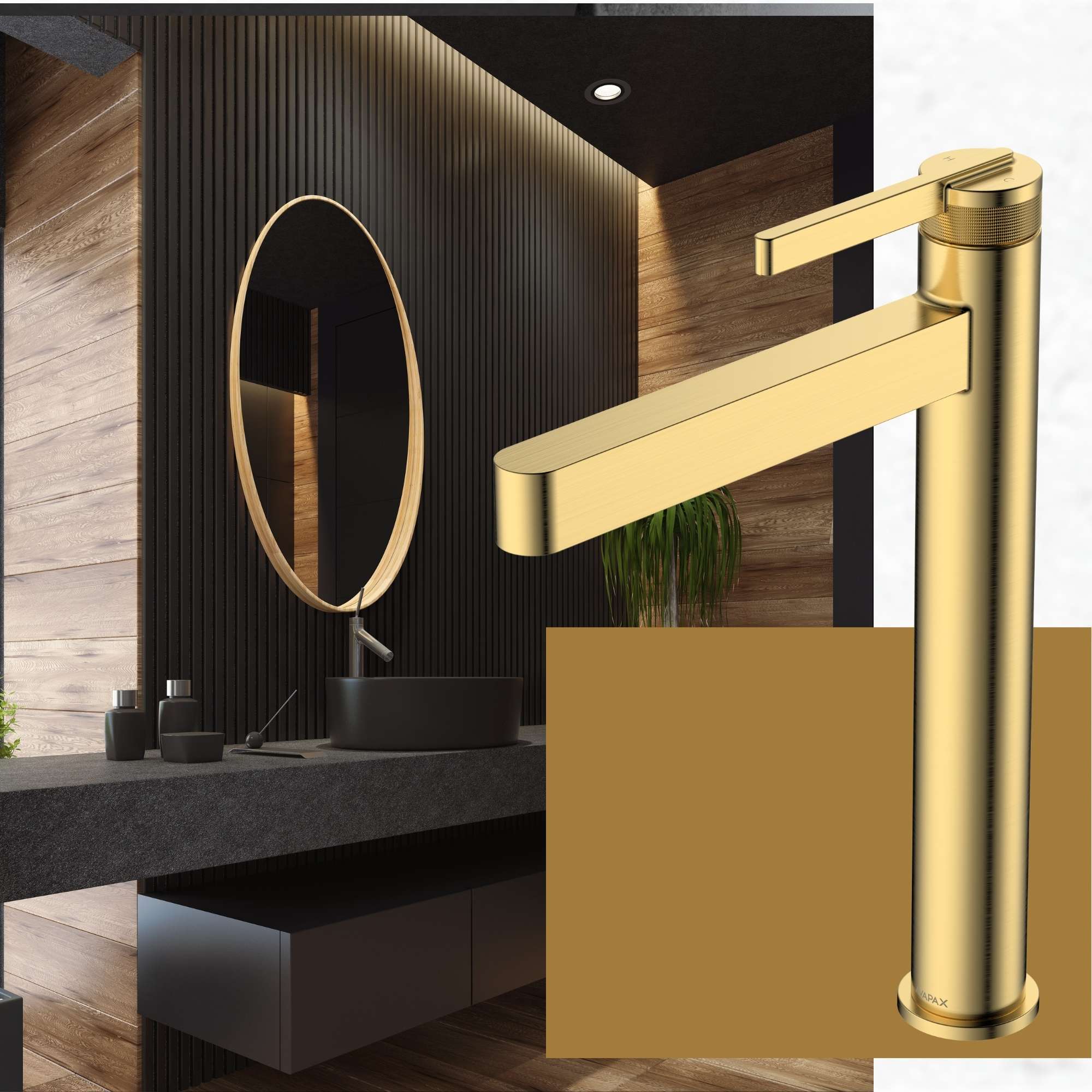 Bateria wysoka aurevo złota